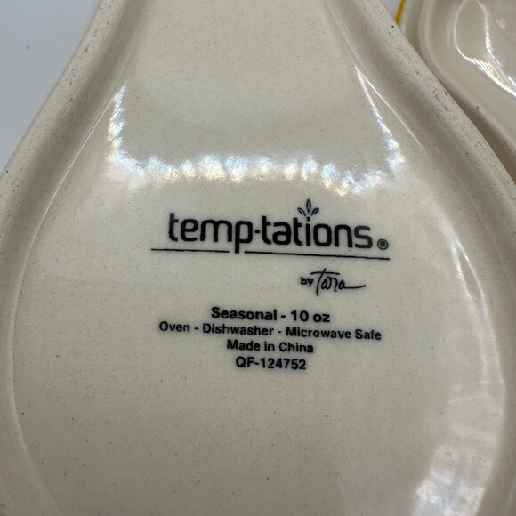 Temp-tations by Tara seasonal 10 oz pear shaped covered dish autumn decor - Picture 5 of 7